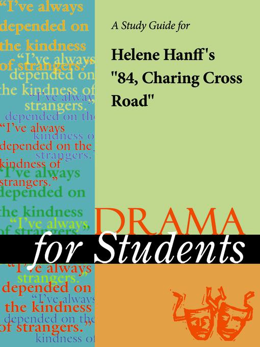 Cover image for A Study Guide for Helene Hanff's 